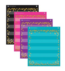 Confetti Colorful Magnetic Mini Pocket Charts, 14" x 17"