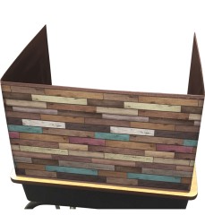 Reclaimed Wood Design Privacy Screen