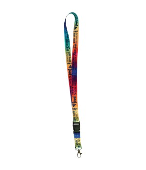 Positive Saying Watercolor Lanyard