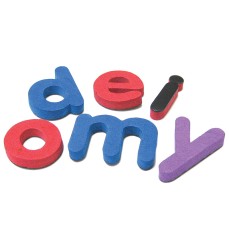Magnetic Foam: Small Lowercase Letters, 55 Pieces