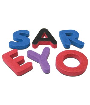 Magnetic Foam: Small Uppercase Letters, 55 Pieces
