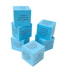 Foam Reading Comprehension Cubes, Pack of 6