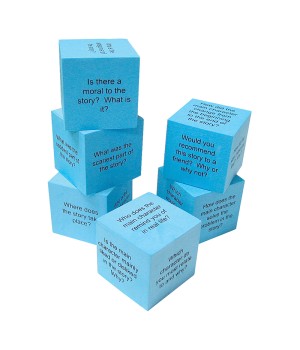 Foam Reading Comprehension Cubes, Pack of 6