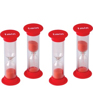 1 Minute Sand Timers - Mini - Pack of 4