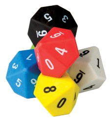 10-Sided Dice, Pack of 6