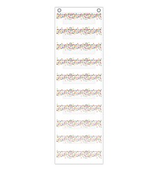 File Storage Pocket Chart, 10 Pockets, Confetti, 14" x 58"