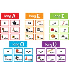 Long Vowels Pocket Chart Cards, 205 Pieces