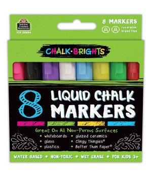 Chalk Brights Liquid Chalk Markers, Pack of 8