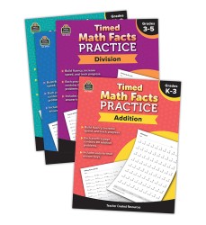 Timed Math Facts Practice Set of 4