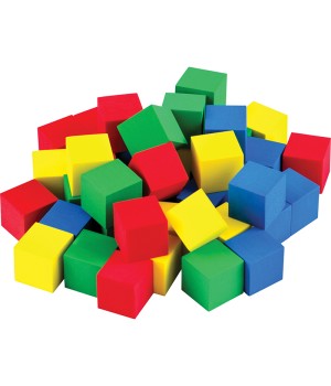 STEM Basics: Multicolor 3/4" Foam Cubes, Pack of 40