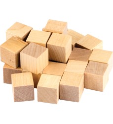 STEM Basics: Wooden Cubes, Pack of 25