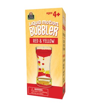 Red & Yellow Liquid Motion Bubbler