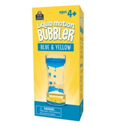 Blue & Yellow Liquid Motion Bubbler