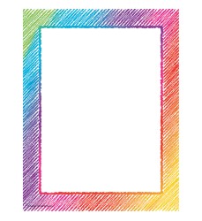 Colorful Scribble Computer Paper, 50 Sheets