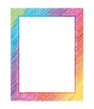 Colorful Scribble Computer Paper, 50 Sheets