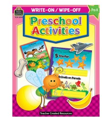 Preschool Activities Write-On Wipe-Off Book, Grade PK-K