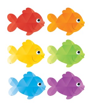 Colorful Fish Accents, Pack of 30