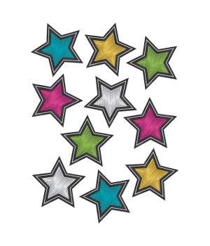 Chalkboard Brights Stars Accents, Pack of 30