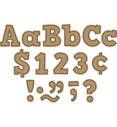 Burlap Design Bold Block 4" Letters Combo Pack, 230 Pieces