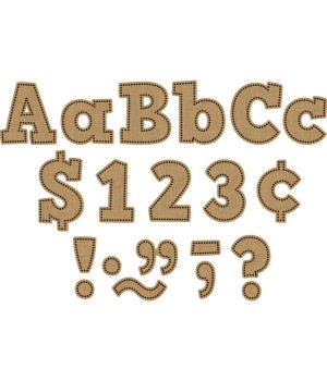 Burlap Design Bold Block 4" Letters Combo Pack, 230 Pieces