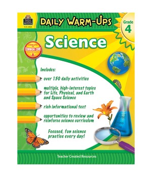 Daily Warm-Ups Science Book, Grade 4