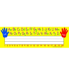 Left/Right Alphabet Name Plates, Pack of 36