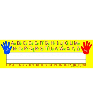 Left/Right Alphabet Name Plates, Pack of 36