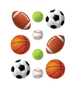 Sports Balls Accents, Pack of 30