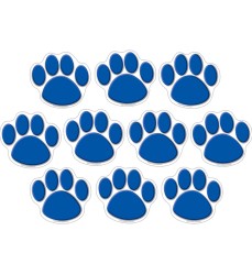 Blue Paw Prints Accents, Pack of 30