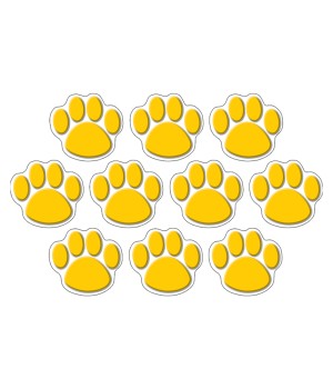 Gold Paw Prints Accents, Pack of 30