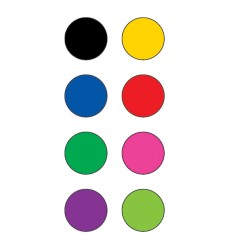 Colorful Circles Mini Stickers, 3/8" Diameter, Pack of 528