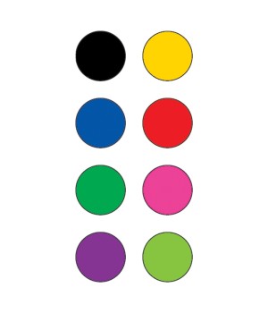 Colorful Circles Mini Stickers, 3/8" Diameter, Pack of 528