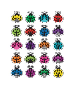 Colorful Ladybugs Stickers, Pack of 120