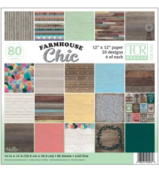 Farmhouse Chic Project Paper, 12" x 12", 80 Sheets