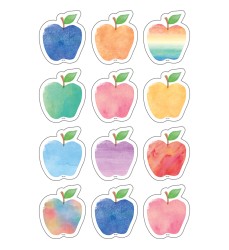 Watercolor Apples Mini Accents, Pack of 36
