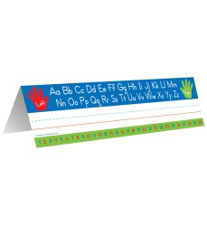 Left Right Alphabet Tented Name Plate, Pack of 36