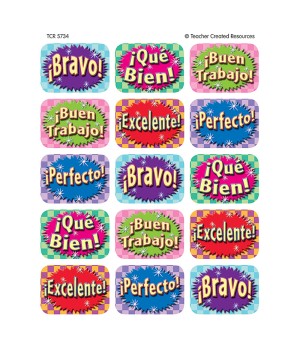 Good Work (Spanish) Jumbo Stickers, Pack of 90