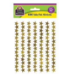 Gold Foil Star Stickers Valu-Pak, Pack of 686