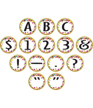 Confetti Circle Letters, 216 Pieces