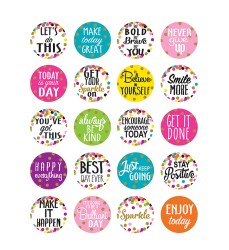 Confetti Words to Inspire Stickers, Pack of 120