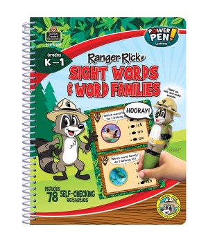 Ranger Rick® Power Pen® Learning Book: Sight Words & Word Families