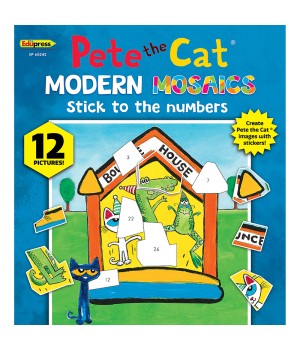 Pete The Cat Modern Mosaics Stick to the Numbers