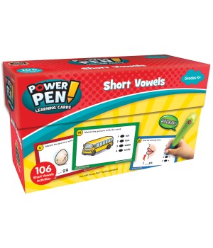 Power Pen Learning Cards: Short Vowels