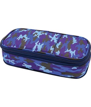 Blue Camo Pencil Case