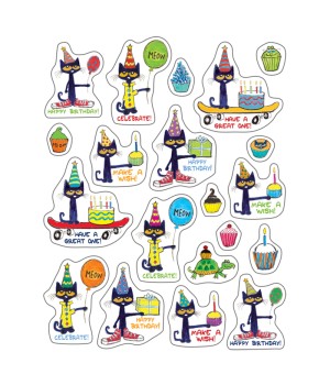 Pete the Cat® Happy Birthday Stickers, Pack of 120