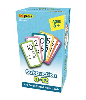 Subtraction Flash Cards - All Facts 0-12