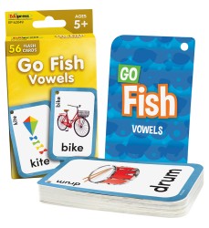 Go Fish Vowels Flash Cards