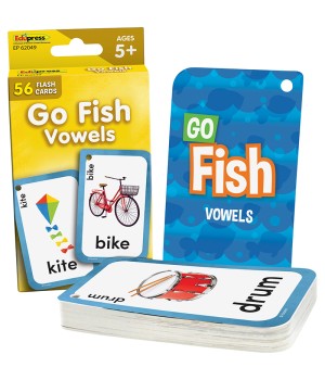 Go Fish Vowels Flash Cards