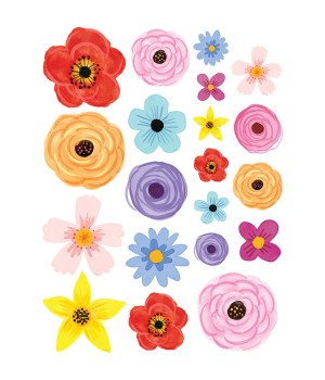 Wildflowers Accents - Assorted Sizes, Pack of 60