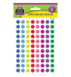 Mini Happy Face Valu-Pak Stickers, Pack of 1144